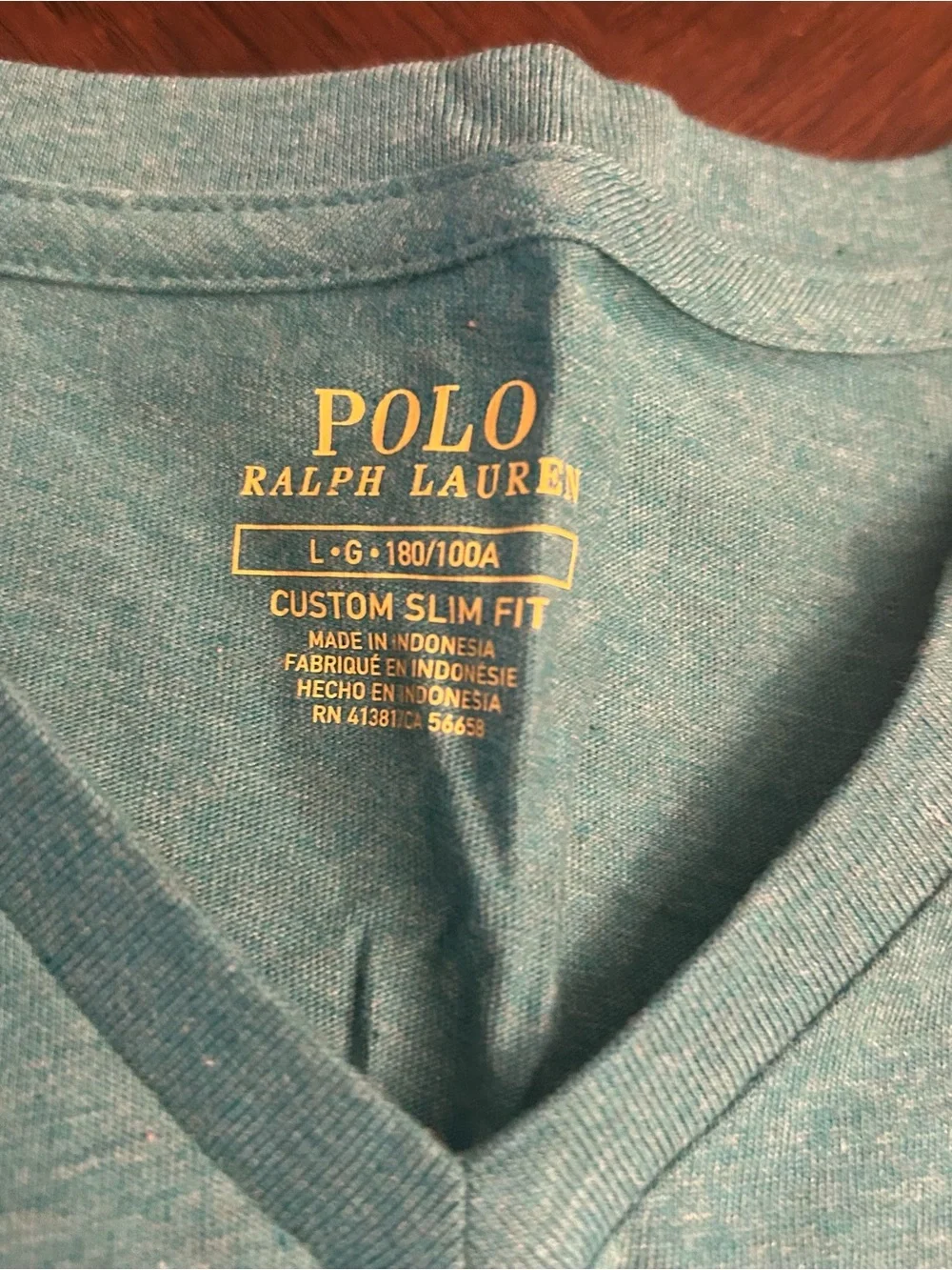 Polo Ralph Lauren Mens LG V-Neck Modern Classic-Fit T-Shirt Tee Mens Green New